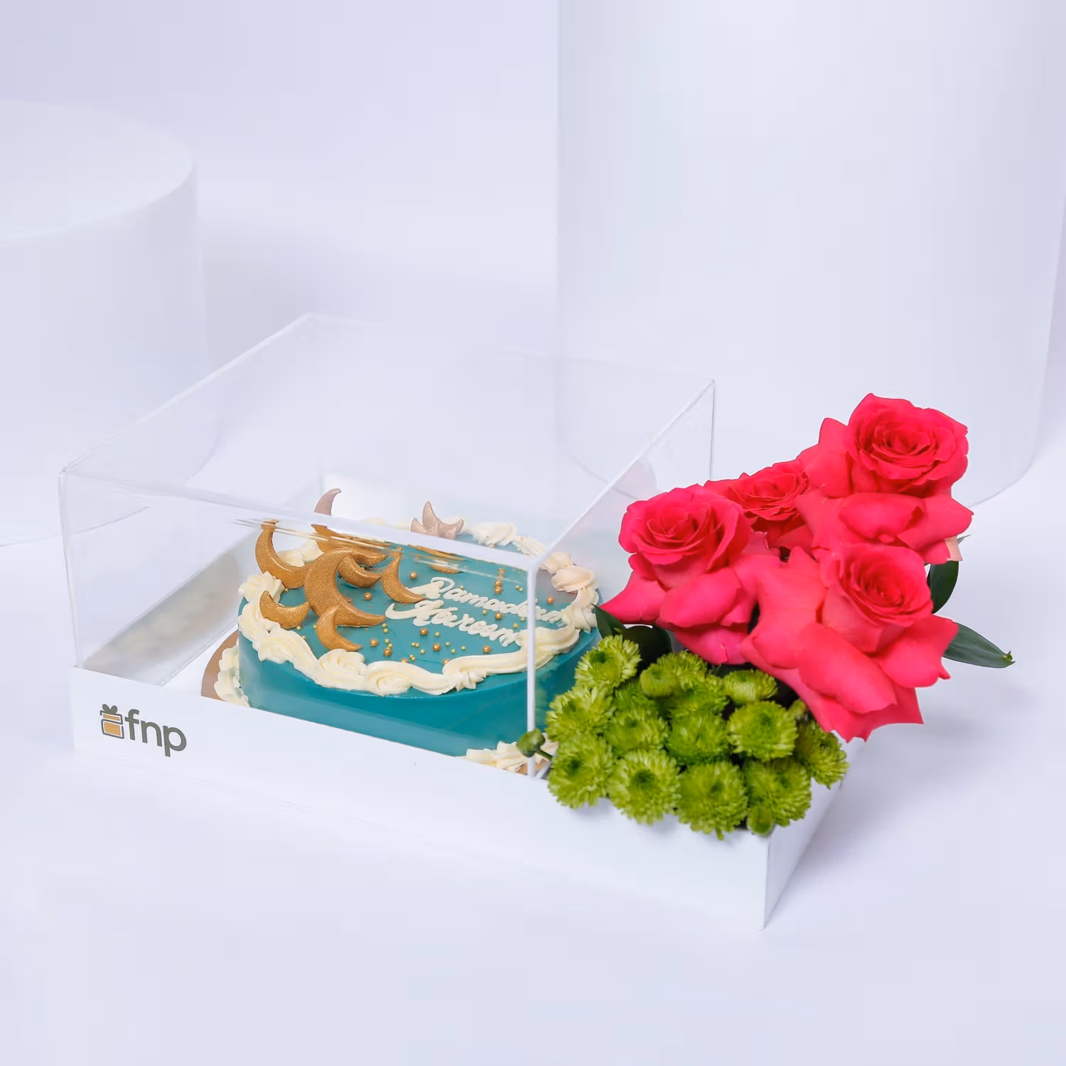 Ramadan Cake and Flowers Hamper