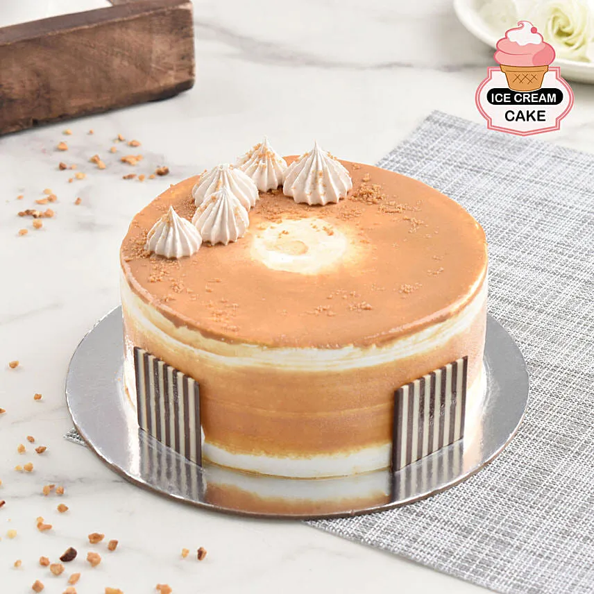 Salted Caramel Ice Cream Cake