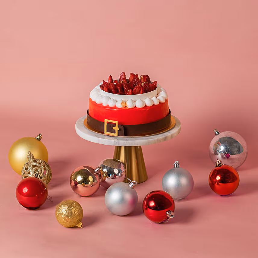 Santa's Gift Red Velvet Cake