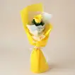 Charming Single Yellow Rose Bouquet with Elegant Wrapping