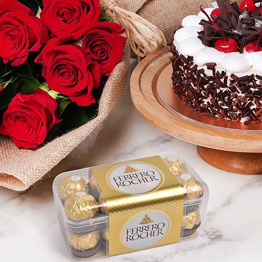 Red Roses Surprise Combo