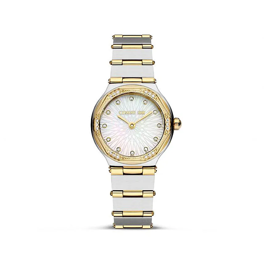 Cerruti 1881 Watch For Her with Flower Spread