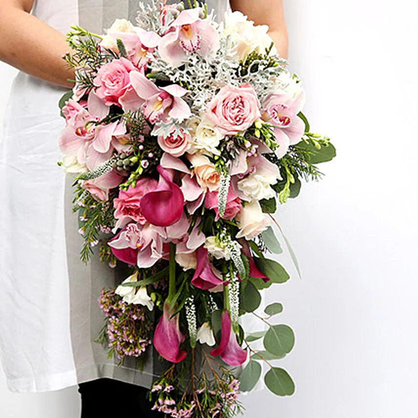Mixed Roses and Calla Lilies Bouquet