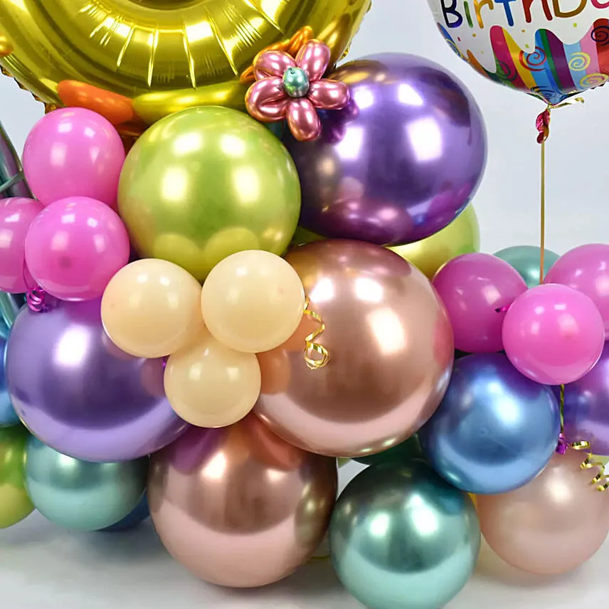 Birthday Numeric Double Balloon Arrangement