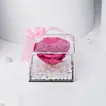 Elegant Pink Infinite Love Cube Box with Forever Rose