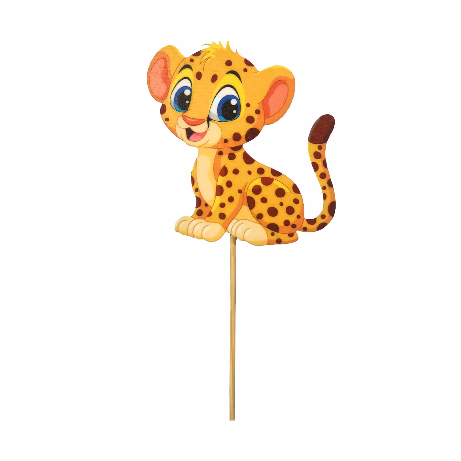 Adorable Baby Leopard Cake Topper - Perfect for Birthday Celebrations