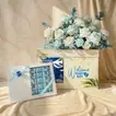 Heavenly Blue Welcome Bloom with Opera Chocolates