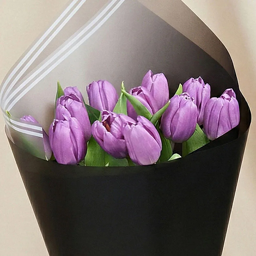 Violet Tulip Bouquet