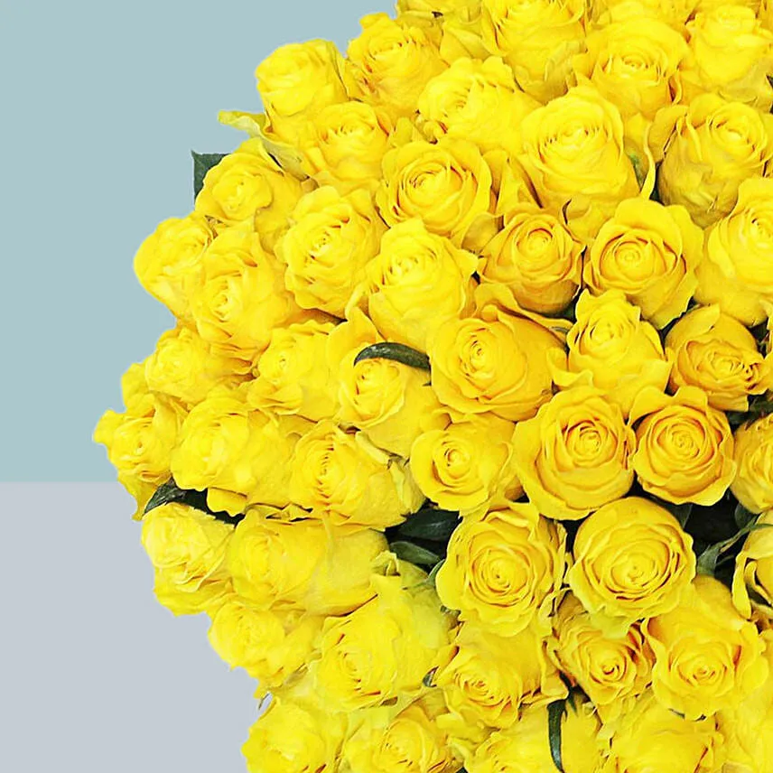 99 Yellow Roses Bouquet