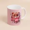 Adorable Teddy Bear Heart Mug - Perfect Gift for Loved Ones