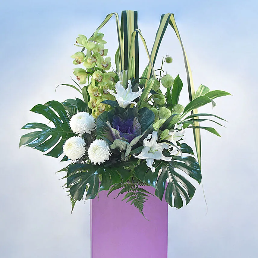 Refreshing Mixed Flowers Stand