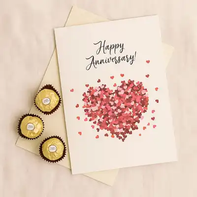 Happy Anniversary Card n Ferrero Rocher