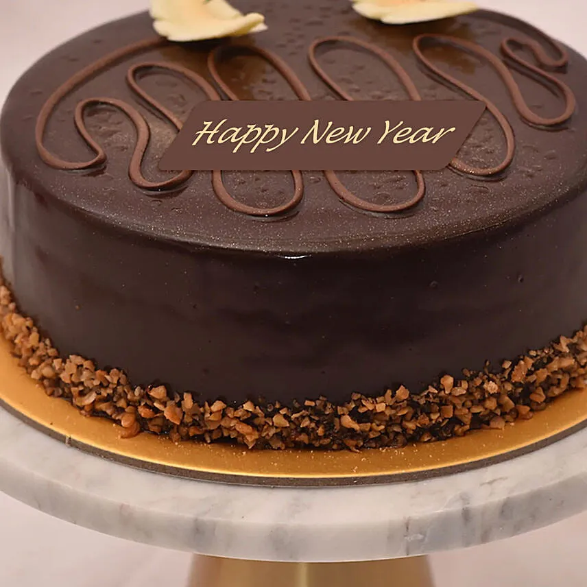 Happy New Year Chocolate Cake