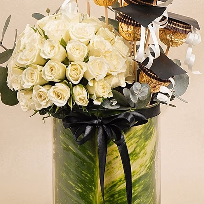 Graduation Vase Arrangement â€“ Convocation Gift