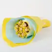 Luxurious Ferrero Rocher Chocolate Bouquet with Elegant Yellow and Blue Wrapping