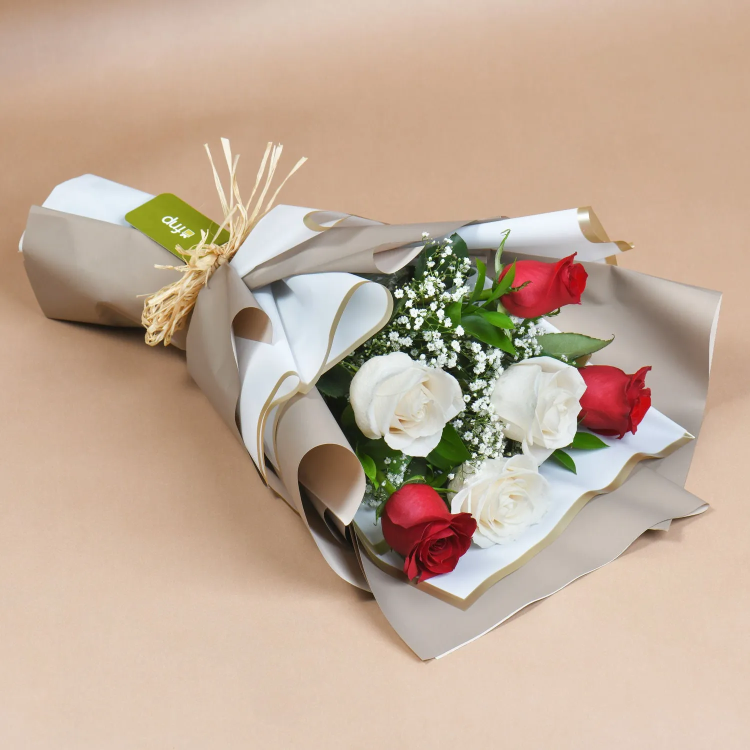 Beauty Of Red N White Roses