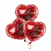 Romantic Heart-Shaped 'I Love You' Foil Balloons