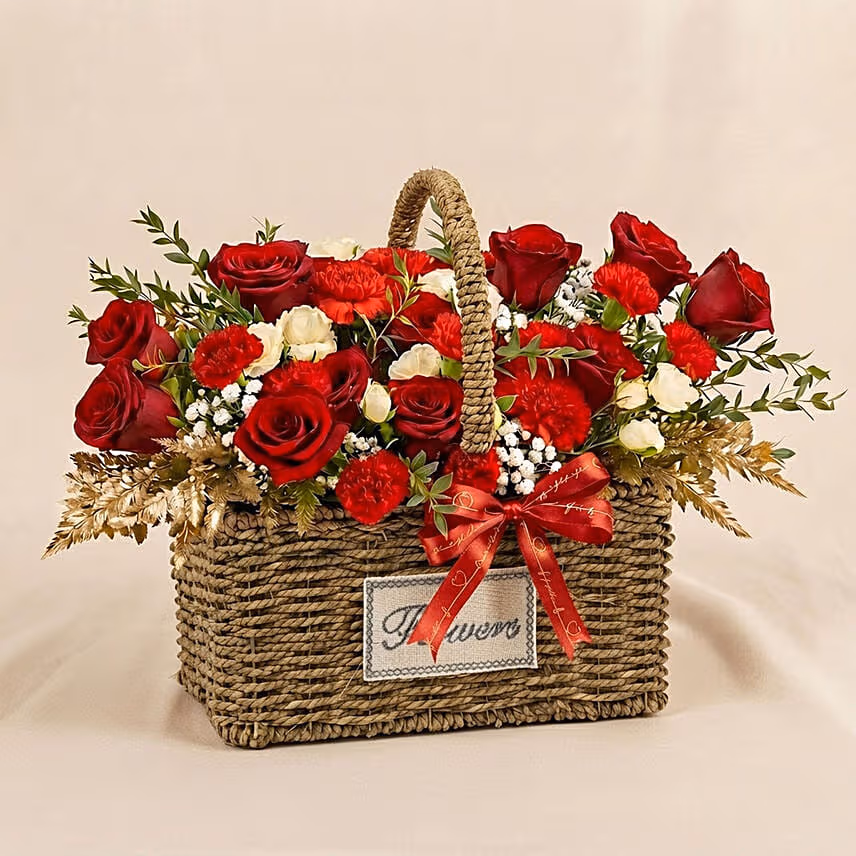 Romantic Rose Basket
