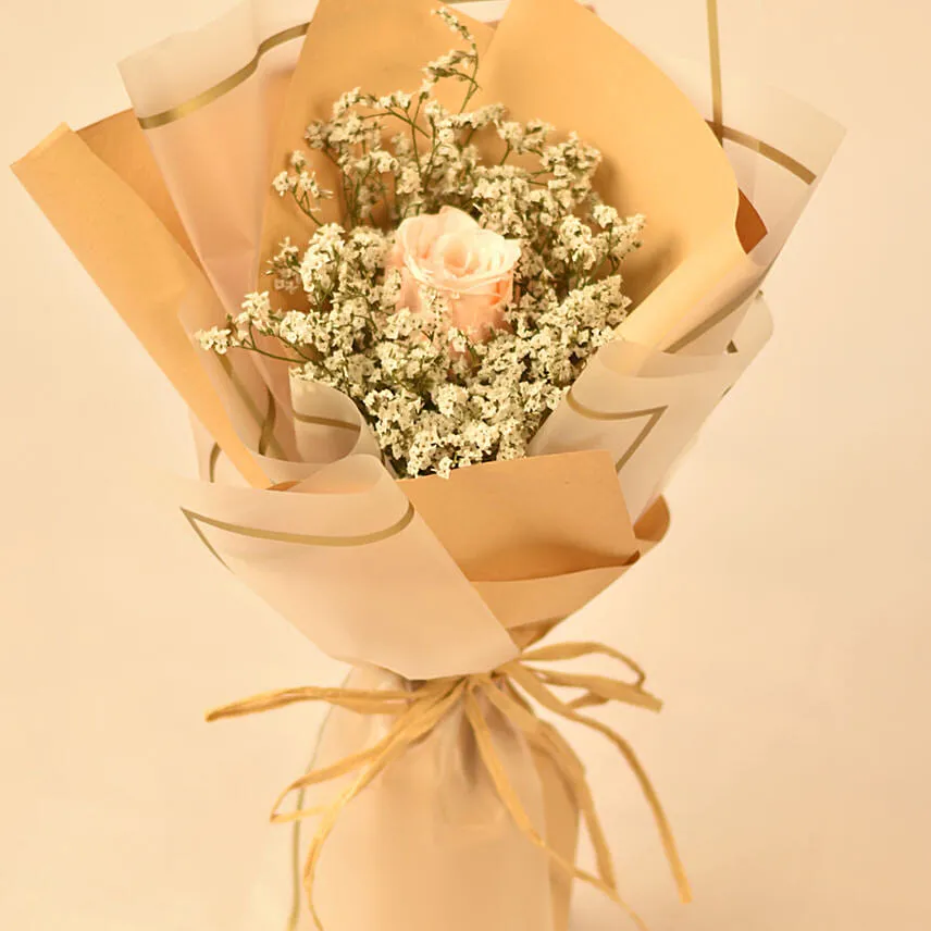 520 Day Beauty of Peach Rose Bouquet