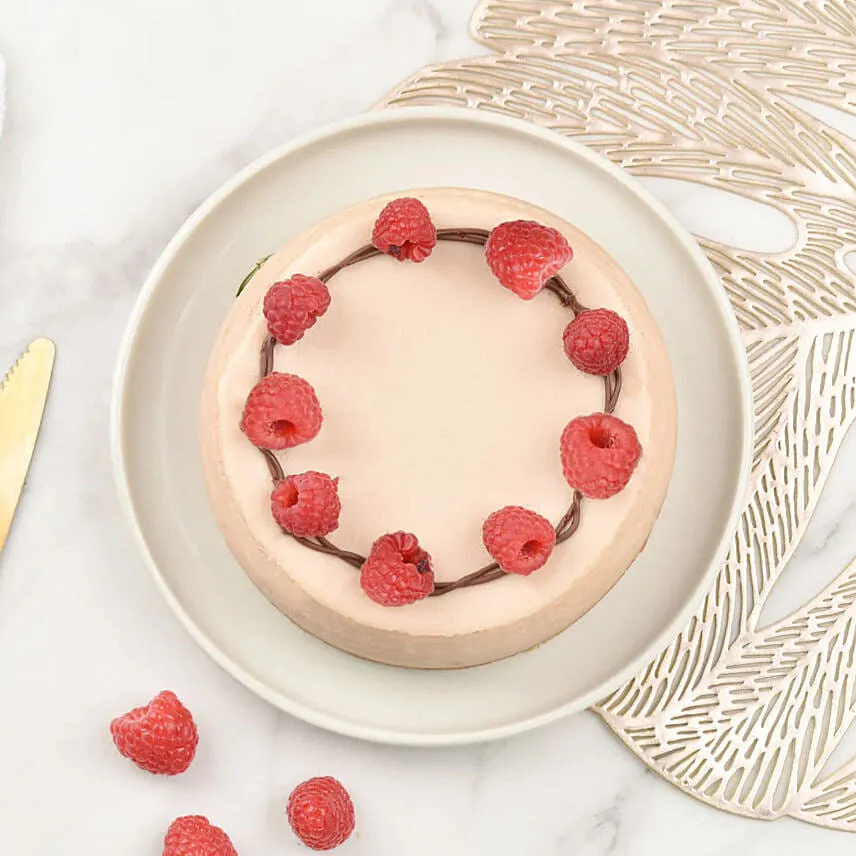 Raspberry Baked Cheese Cake 4 Portion