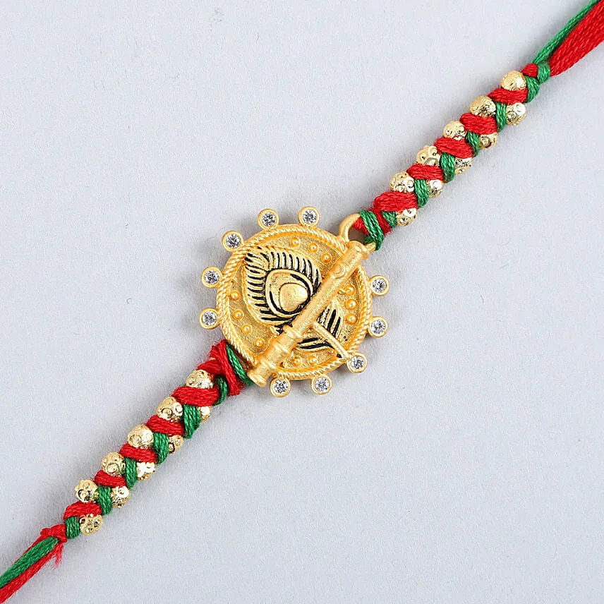 Sneh Gold Rakhi With Printed Mug