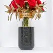Elegant Arrangement of 15 Red Roses in a Black-Luxury Vase