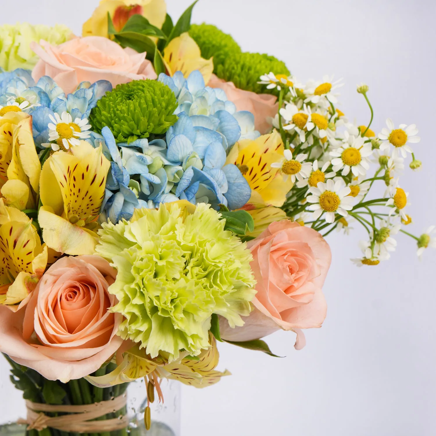 Mixed Flowers Vase Arrangement