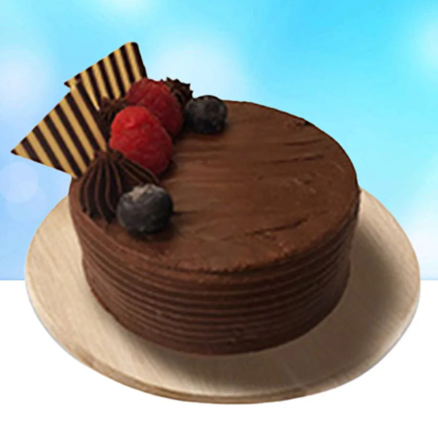 Happy Birthday Led Cushion With Chocolate Cake