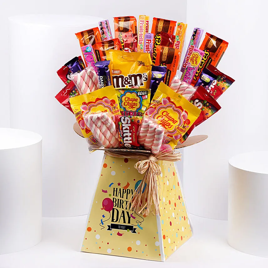 Colorful Birthday Wishes Treats Box