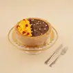 Kunafa Cheesecake with Mango & Chocolate