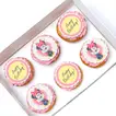 Delightful Chocolate Birthday Cupcakes - Set of 6 with Decorative Toppers