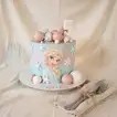 Frozen Princess Theme Birthday Cake