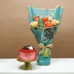 Exquisite Fiesta of Roses with Decadent Red Velvet Cake