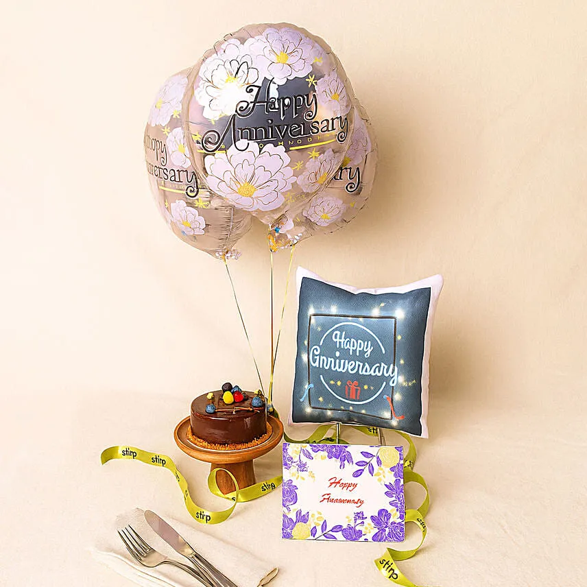 Anniversary Surprise Gift Arrangement