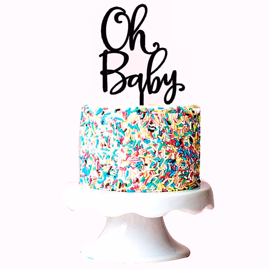 Oh Baby Sprinkles Red Velvet Cake