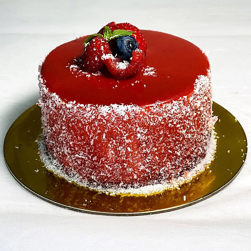 Mixed Brilliance Gerbera Vase with Mini Mousse Cake