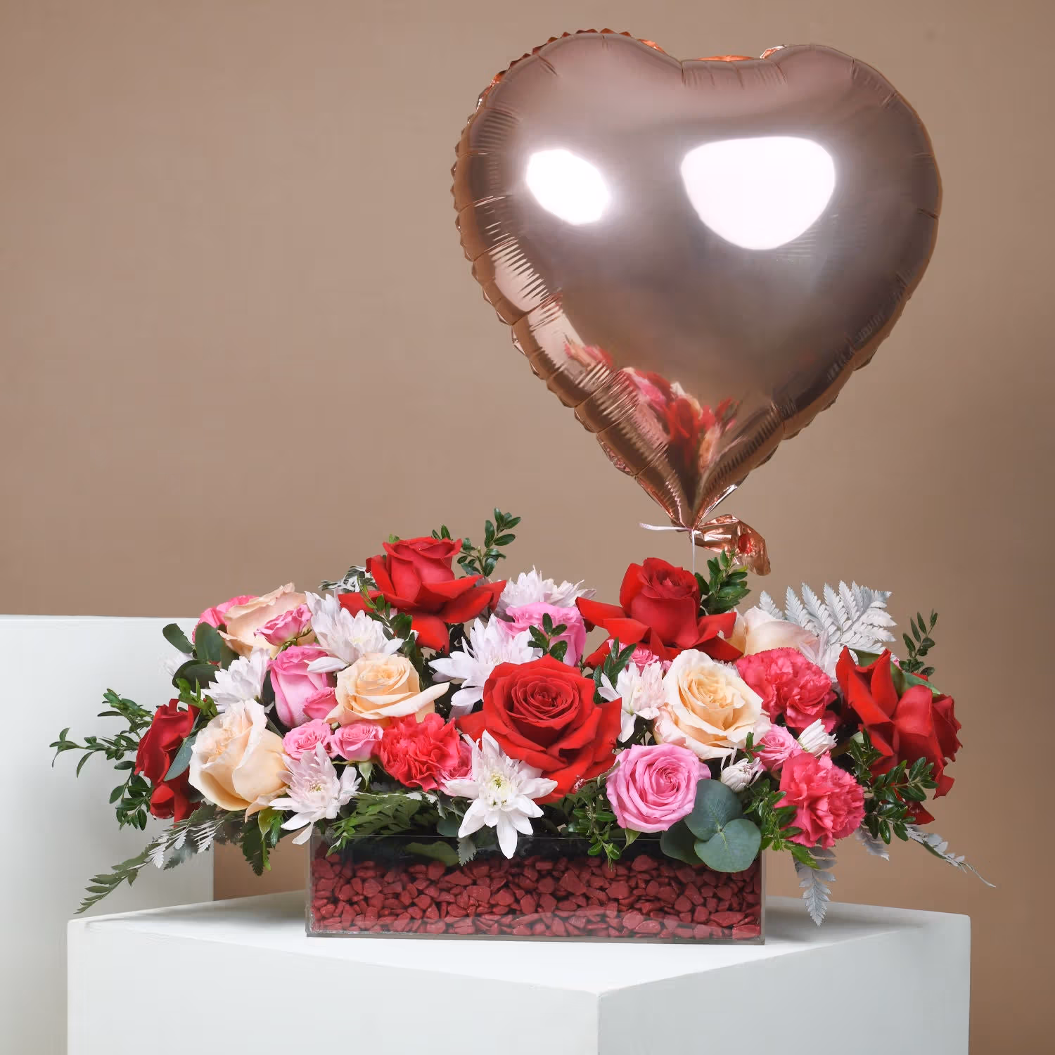 Beautiful Flowers with Balloon