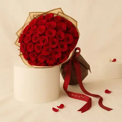Love Bouquet | 50 Red Roses - Flowers