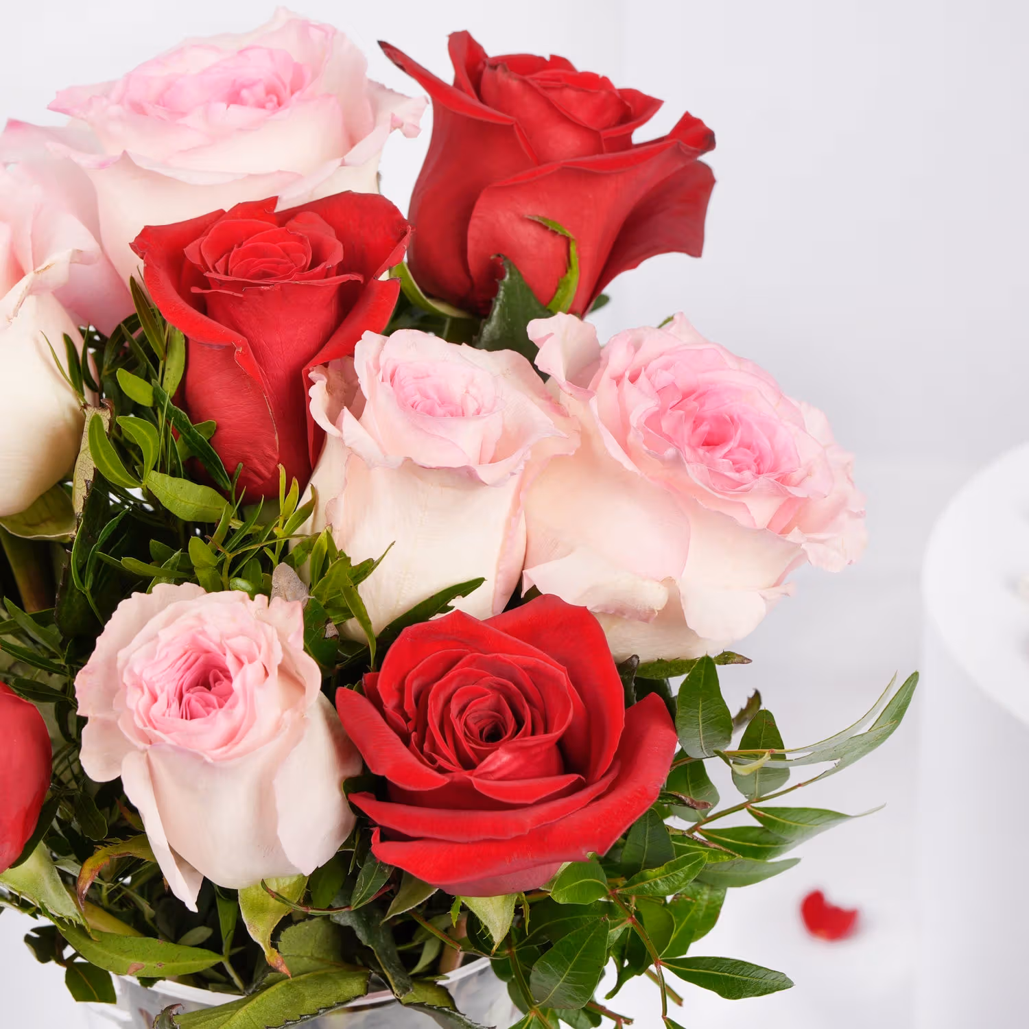 Red n Pink Love Roses Vase