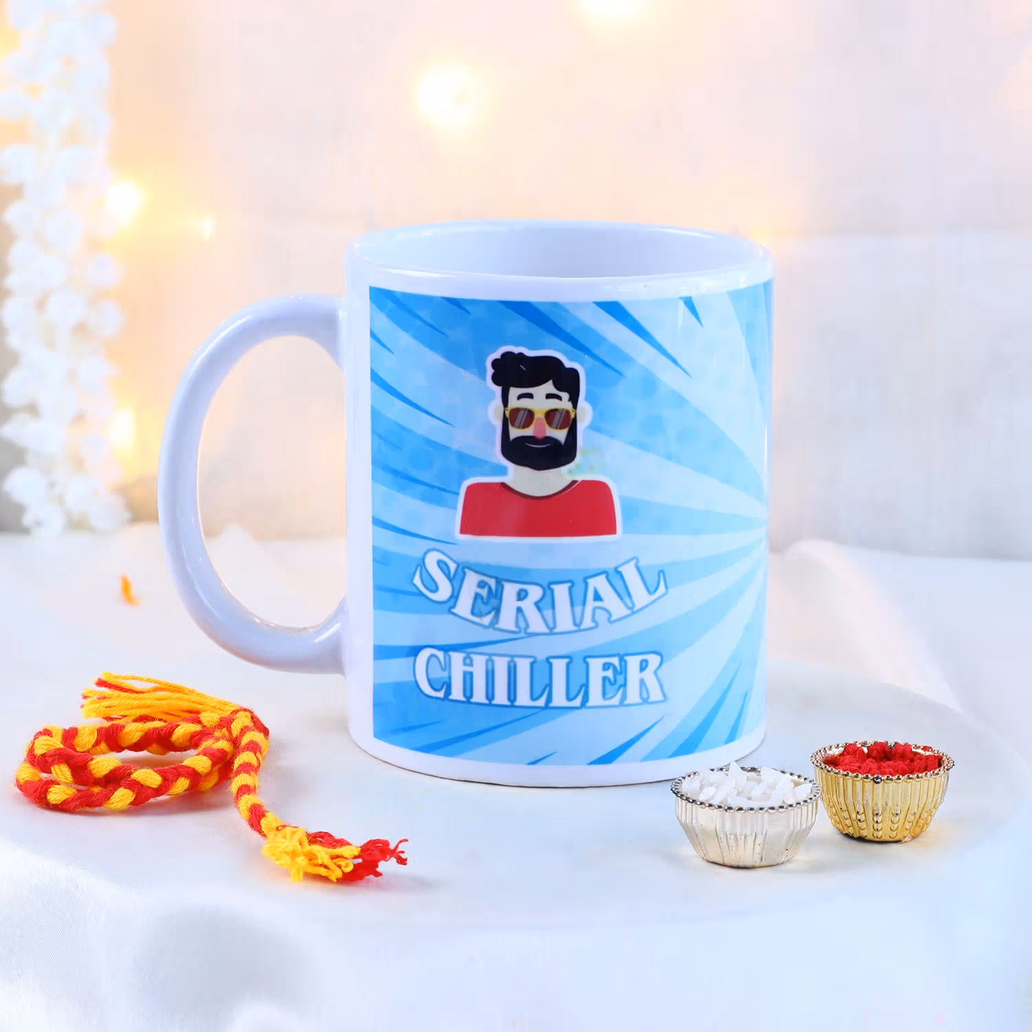 Serial Chiller Ceramic Mug for Brothers - Personalized Gift Set