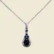 The Sapphire Glow Necklace: Elegance in Every Glance