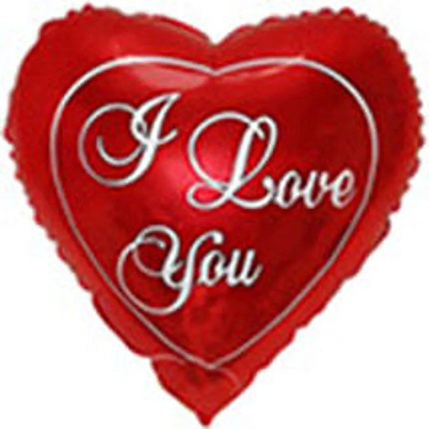 Box Of I Love You Roses With I Love You Balloon For Valentines Day