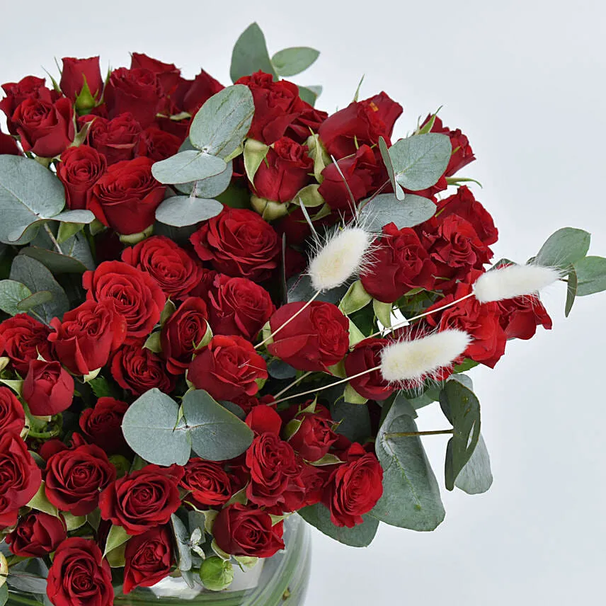 Spray Roses In a Vase