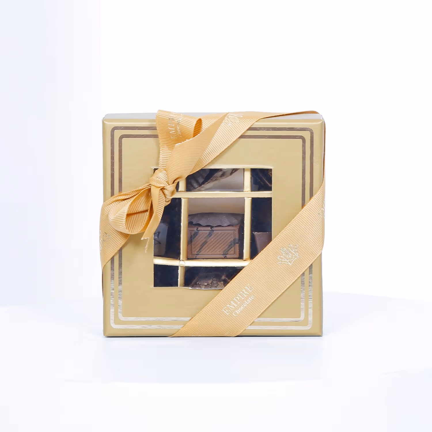 Orange Roses with Empire Chocolate Box