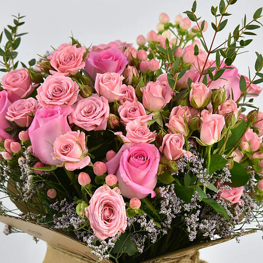 Pretty Pink Rose Bunch