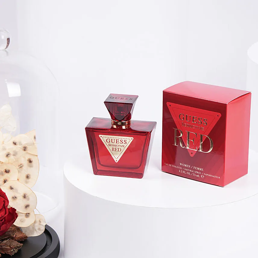 Forever Red Rose With Guess Seductive Red For Women