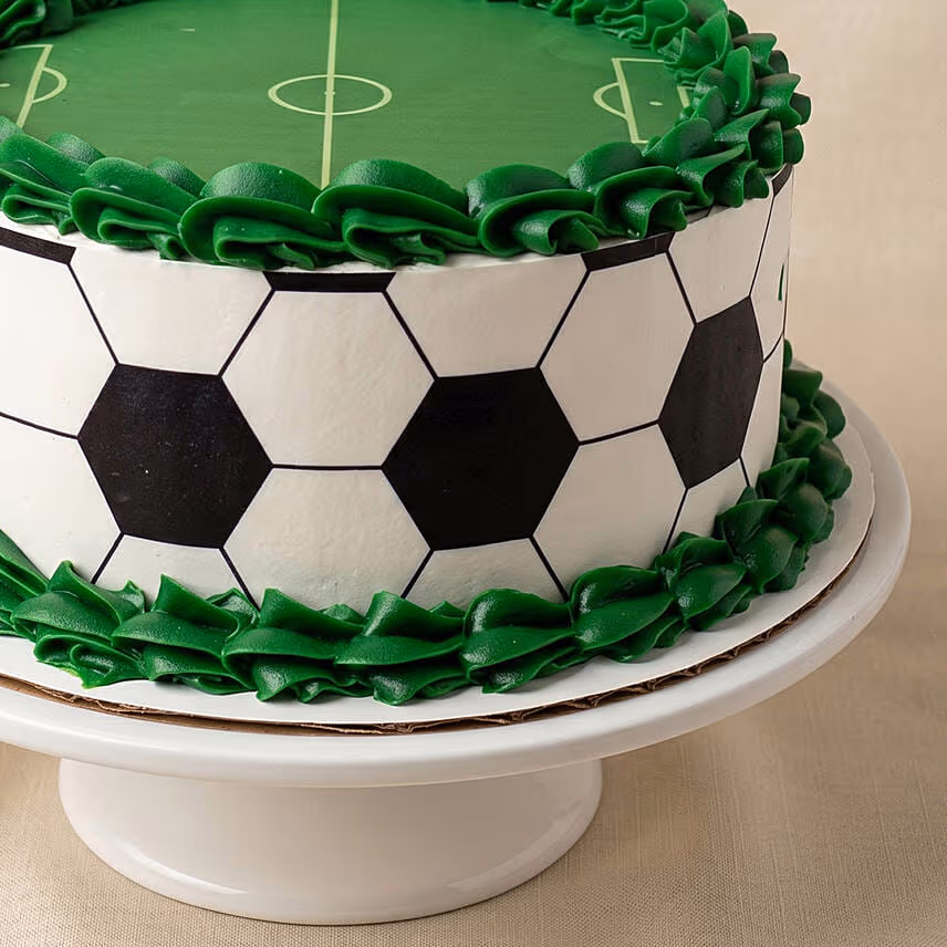 Classic Football Stadium Chocolate Cake with Ball