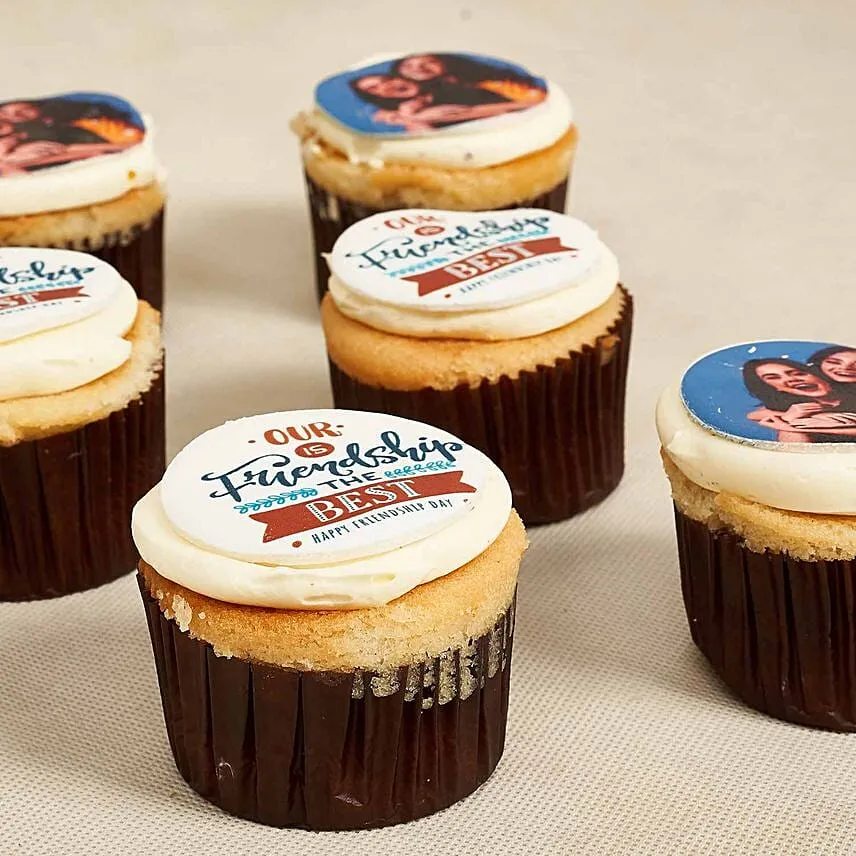 Friendship Day Photo Cupcakes