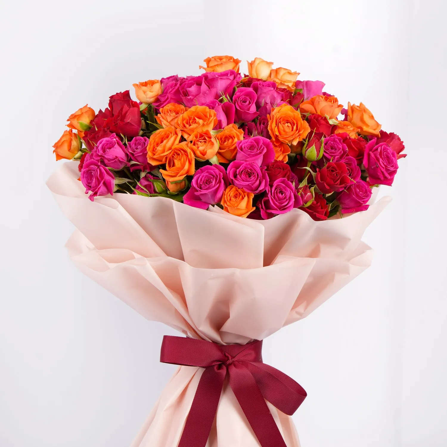 Baby Rose Bouquet in Vibrant Colors