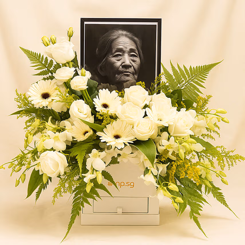 Personalised Frame Sympathy Flower Box